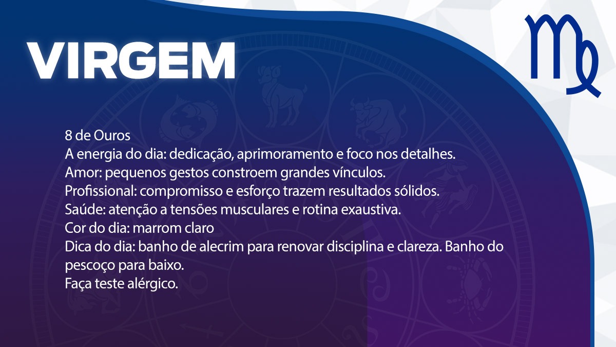 Previsão para Virgem / Arte/DL