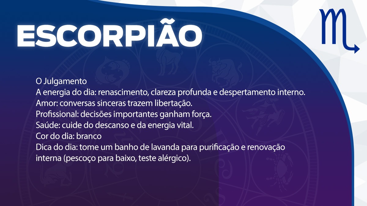Previsão para Escorpião / Arte/DL