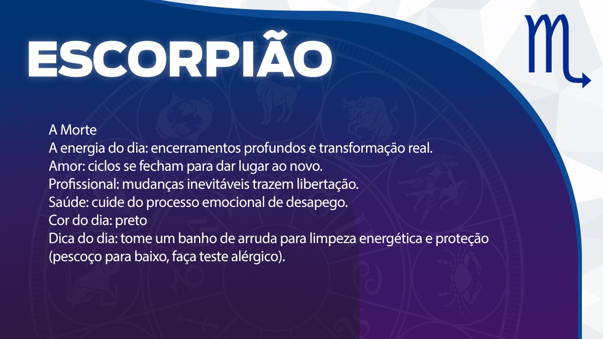 Previsão para Escorpião / Arte/DL