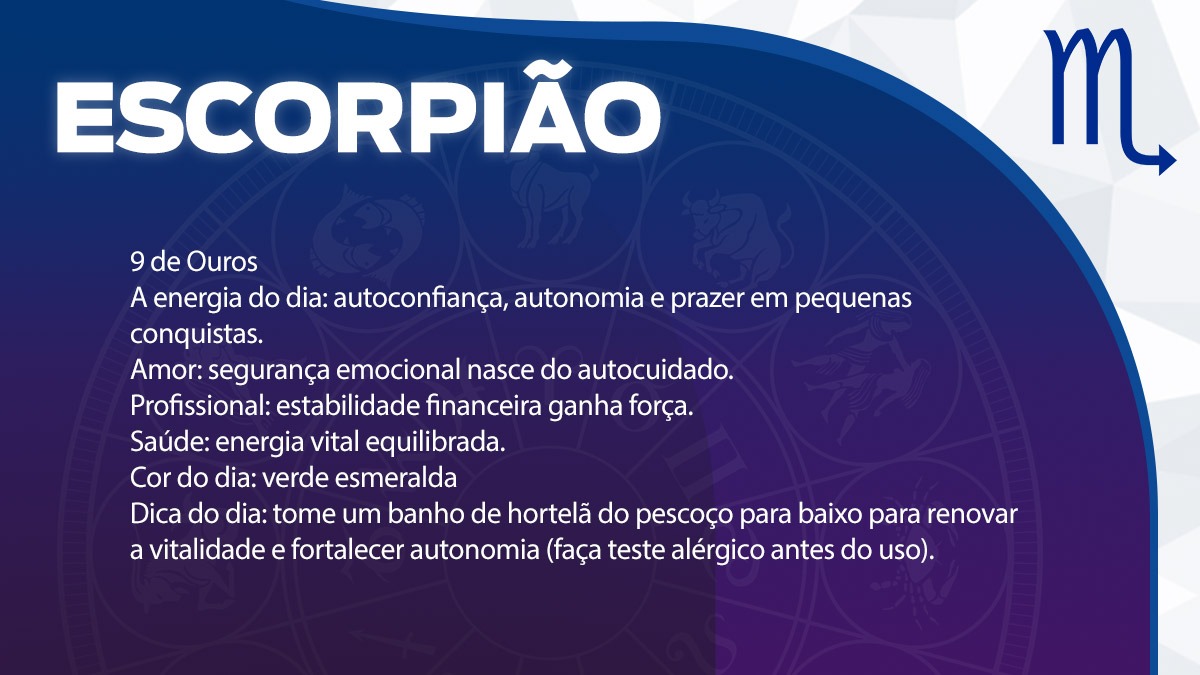 Previsão para Escorpião / Arte/DL