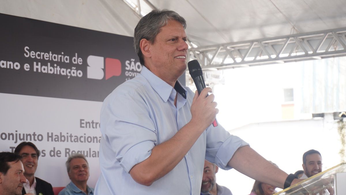 O governador de São Paulo, Tarcísio de Freitas, faz um balanço sobre o ano de 2025