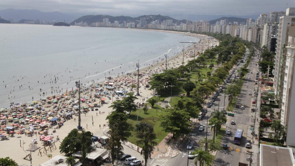 O famoso jardim da orla santista é tão emblemático que, em 2002, recebeu o reconhecimento do Guinness / Divulgação/PMS