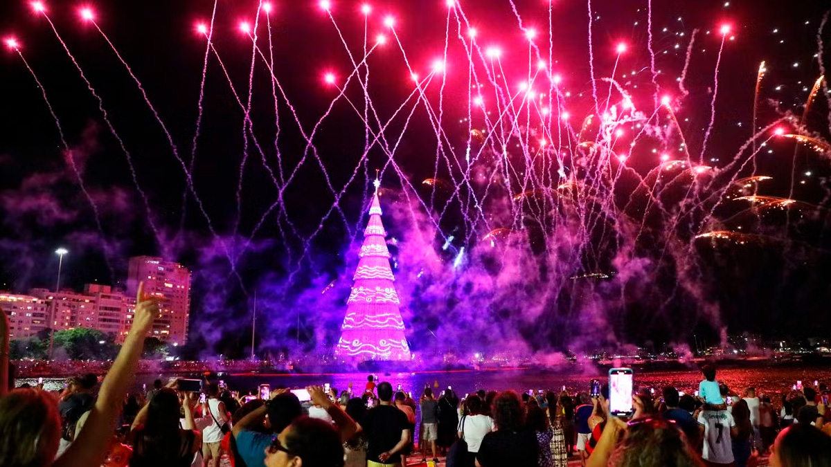 Árvore de Natal no Rio de Janeiro Foto: Reprodução