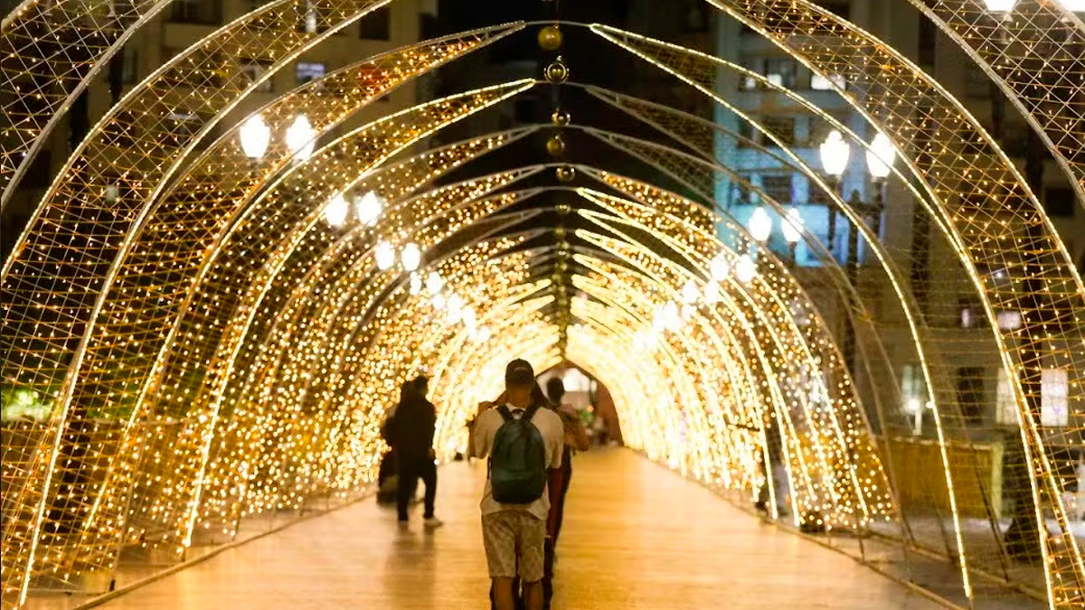 Decoração natalina em São Paulo Foto: Reprodução