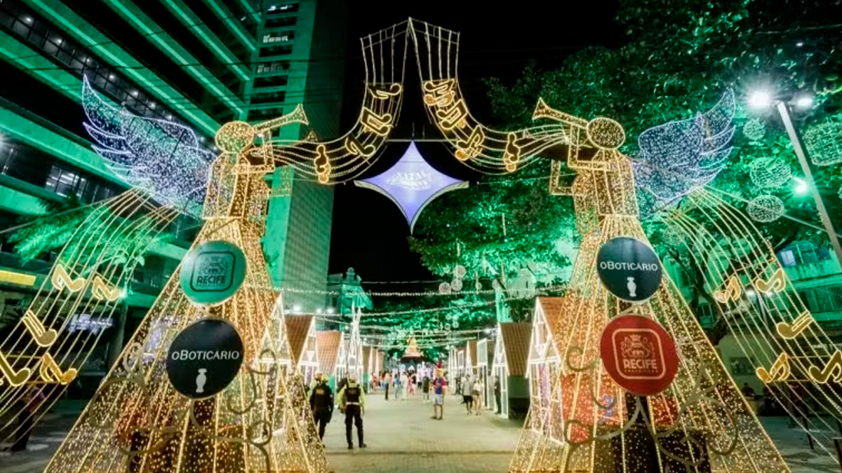 Decoração de Natal em Recife Foto: Reprodução