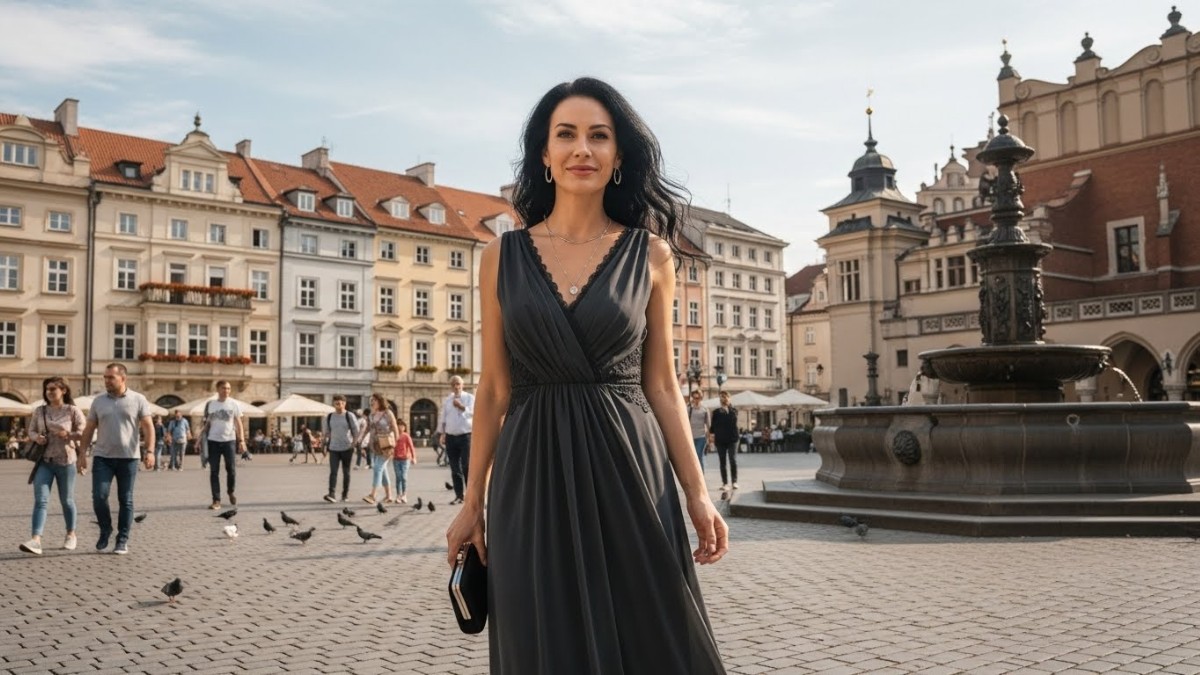 2. Preto com cara de verão: Mesmo fora da cartela óbvia da estação, o preto aparece repaginado em tecidos leves e modelagens amplas. O resultado é um visual elegante, mas sem pesar. Essa opção é ideal para quem prefere tons neutros e quer uma peça que funcione além da praia, especialmente no fim do dia / ImageFX