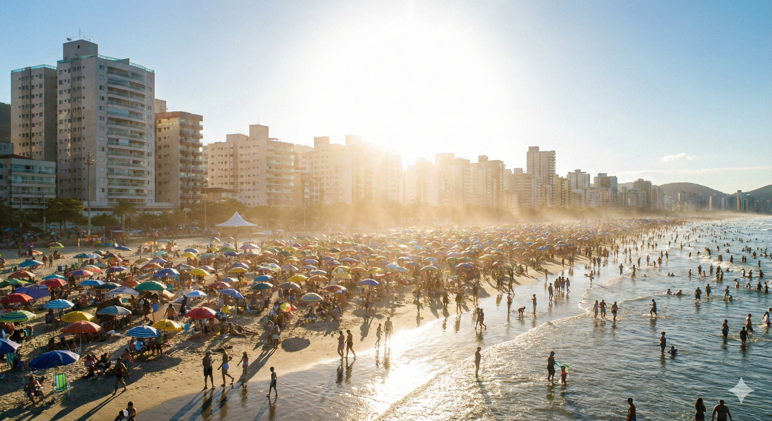 Evite ficar exposto ao sol entre às 9h e às 16h30 em dias de calor extremo / IA