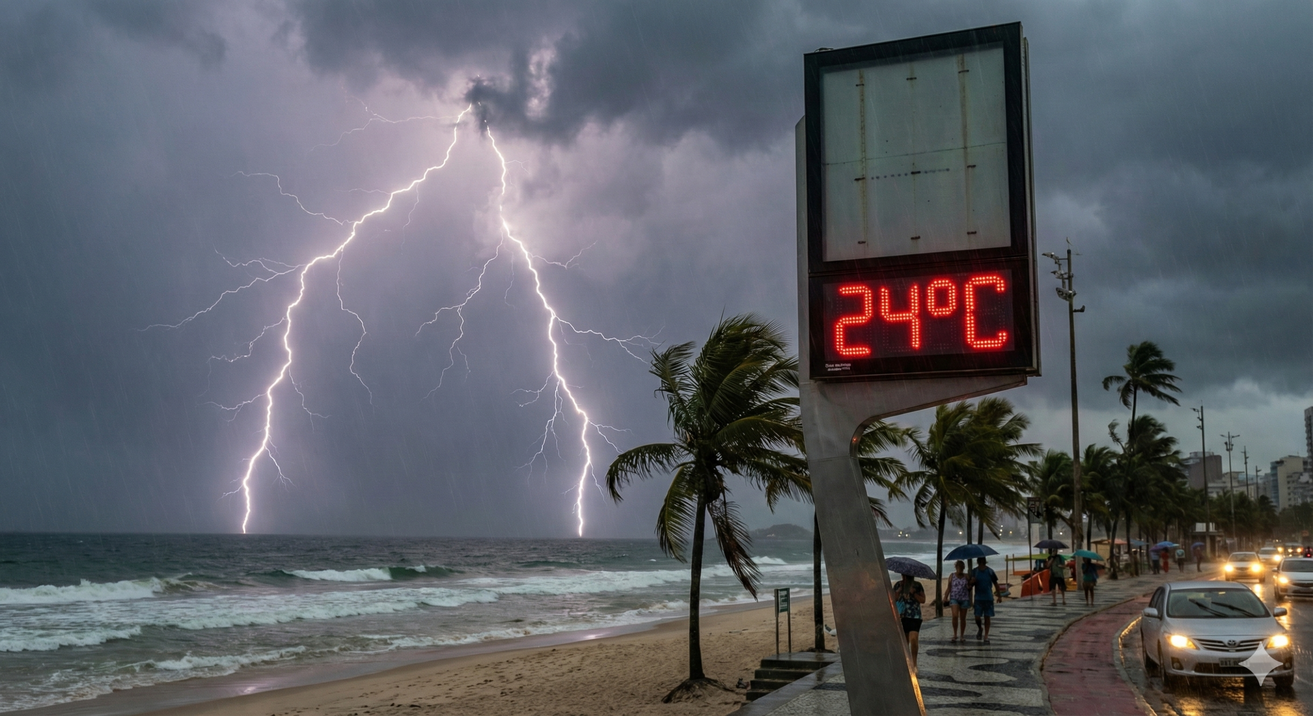 Temperaturas cairão para os 24ºC / Google Gemini