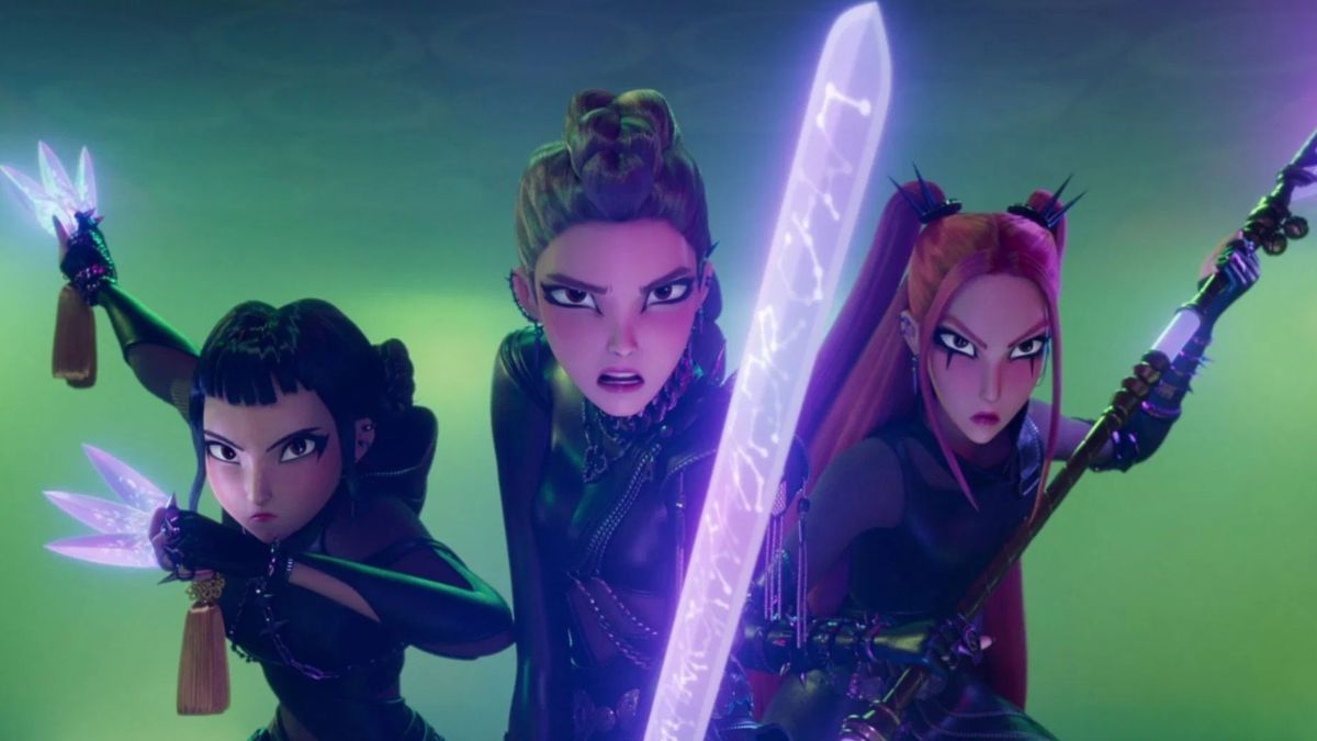 'Guerreiras do K-Pop' foi vendido à Netflix pela Sony, e hoje se tornou o maior filme na história da plataforma (Netflix/Divulgação)