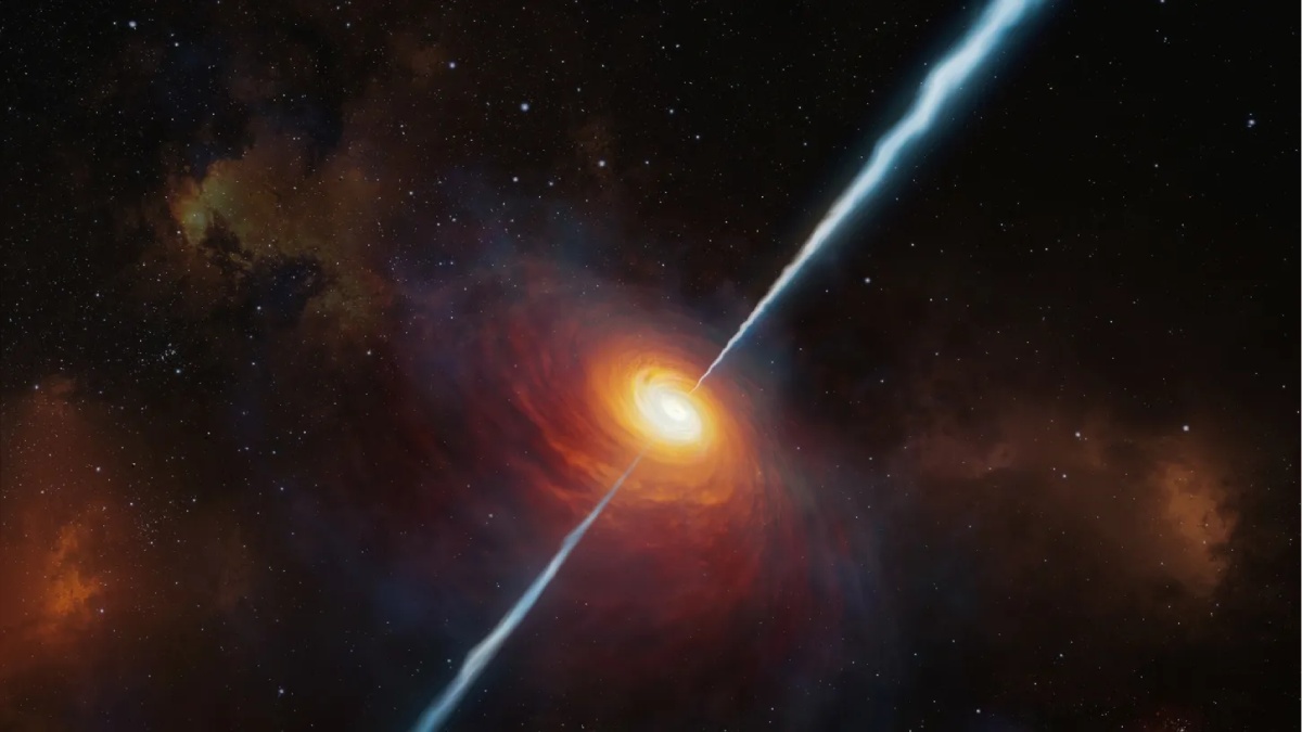 Um clarão de apenas 10 segundos revelou uma estrela que explodiu quando o universo ainda estava em sua infância/Divulgação/ESO/M. Kornmesser