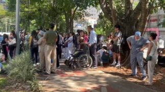 Por medida de segurança, pacientes precisaram ser retirados do prédio
