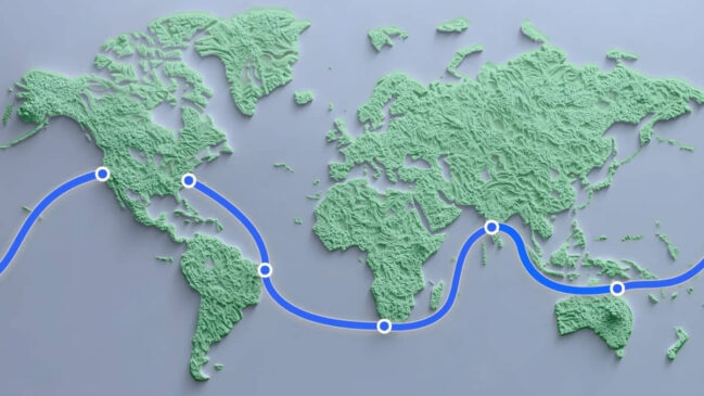 Esse é o mapa completo do audacioso Projeto Waterworth, que está em construção