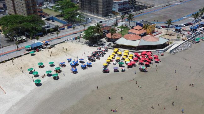 Os quiosques de Mongaguá terão horários estendidos na temporada de Verão