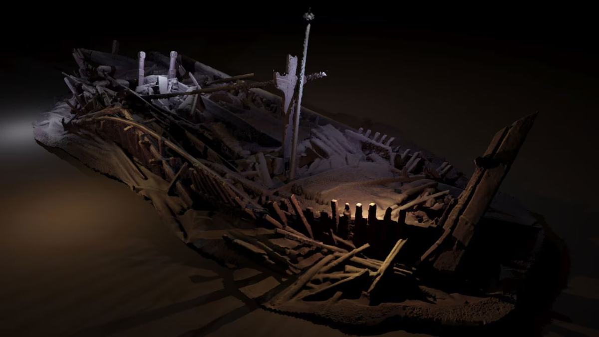 A identificação do cemitério de navios só foi possível graças ao uso de sonares de alta precisão / Divulgação/Rodrigo Pacheco-Ruiz