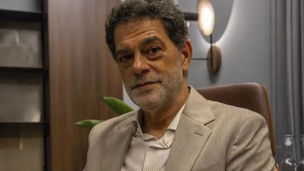 Rogério (Eduardo Moscovis) em 'Três Graças'/Reprodução/Globo