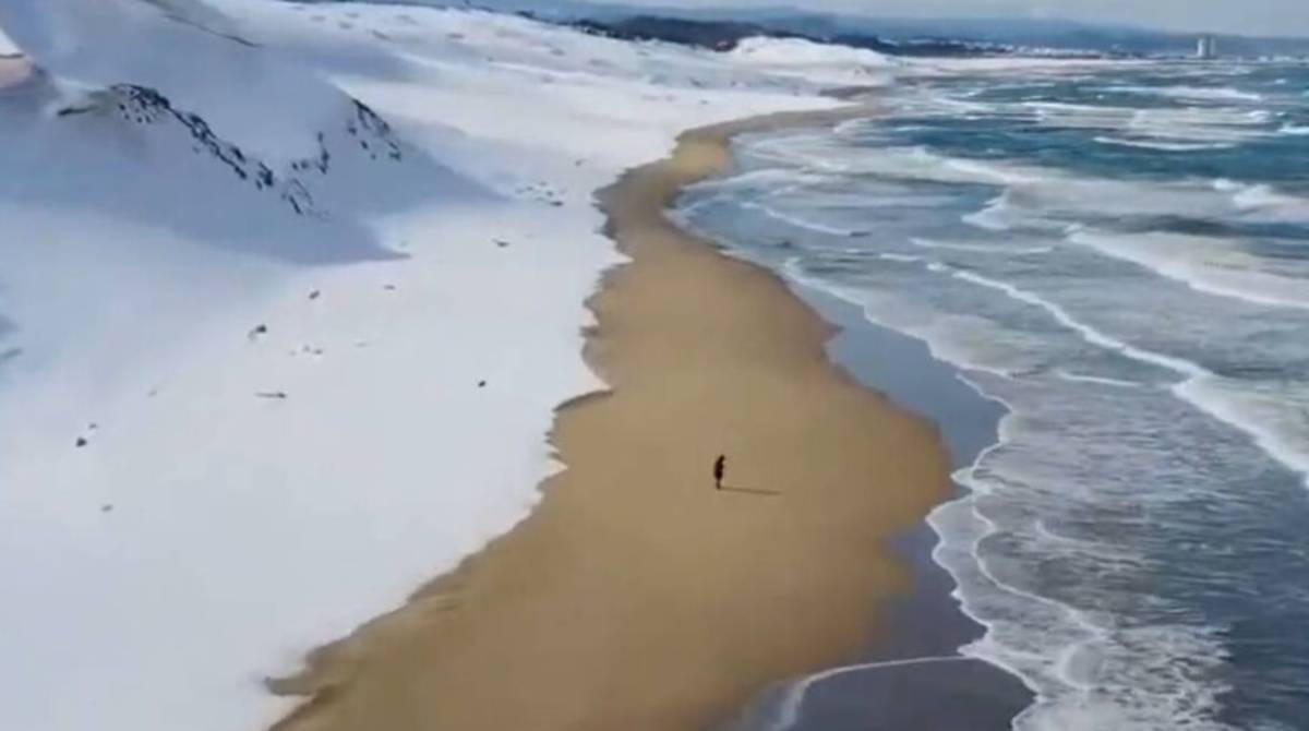 As imagens que circulam nas redes sociais impressionam internautas de diferentes países