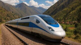 O trem-bala foi concebido com tecnologia chinesa