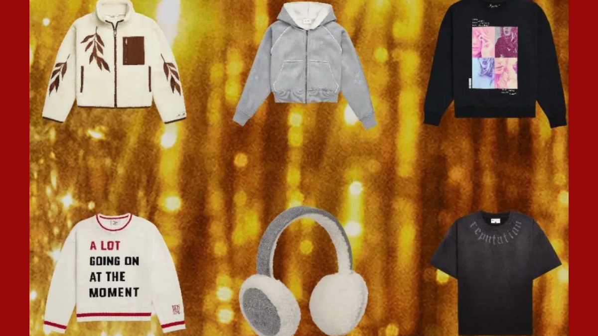 Os produtos dialogam com capas de álbuns, visuais marcantes e referências simbólicas do universo swiftie / Divulgação