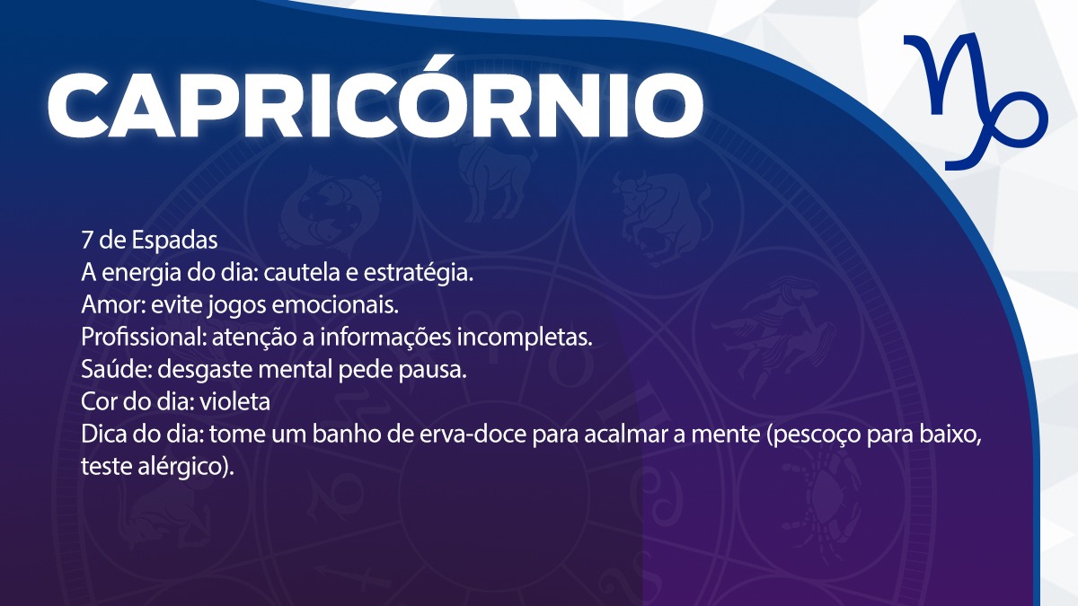 Previsão para Capricórnio / Arte/DL