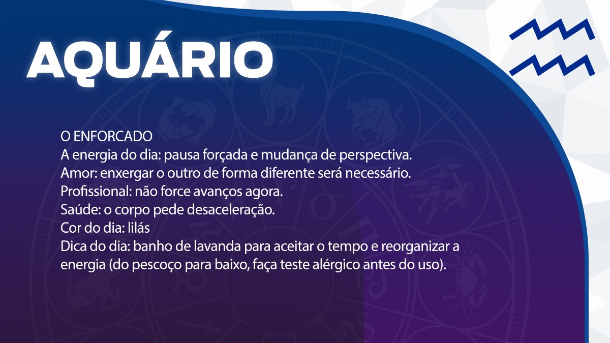 Previsão para Aquário / Arte/DL