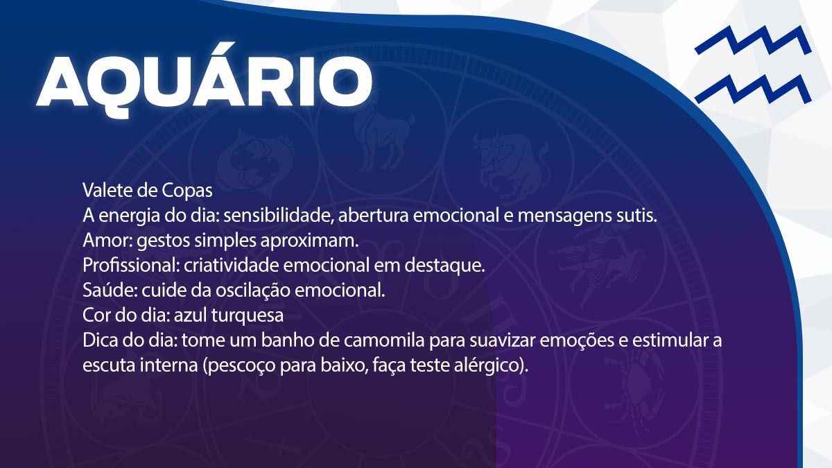 Previsão para Aquário / Arte/DL