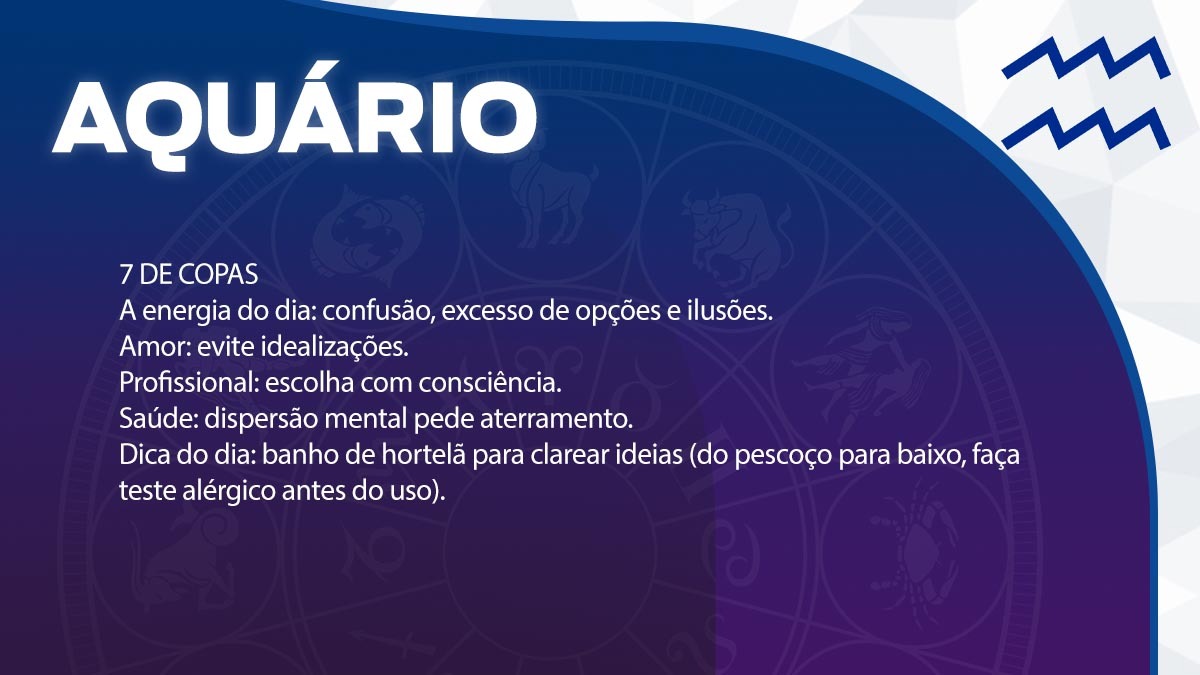 Previsão para Aquário / Arte/DL