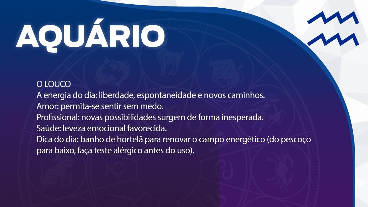 Previsão para Aquário / Arte/DL