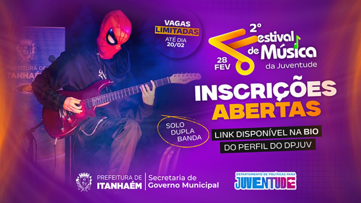 Além de dar visibilidade a novos artistas, o evento valoriza a expressão artística e a participação juvenil no município