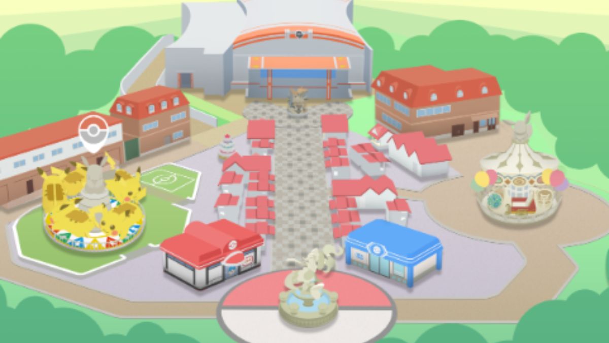 Pika Pika Paraíso e Viagem Vee Vee concentram as atrações mais lúdicas do parque, com área interativa dedicada ao Pikachu e carrossel temático estrelado pelas evoluções do Eevee/ Divulgação PokéPark Kanto