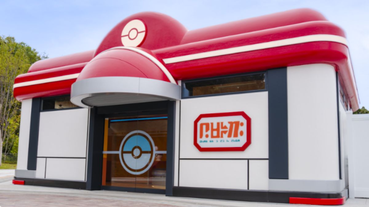 Pokémon Center funciona como loja oficial e ponto de serviços, reunindo produtos exclusivos e experiências interativas/ Divulgação PokéPark Kanto