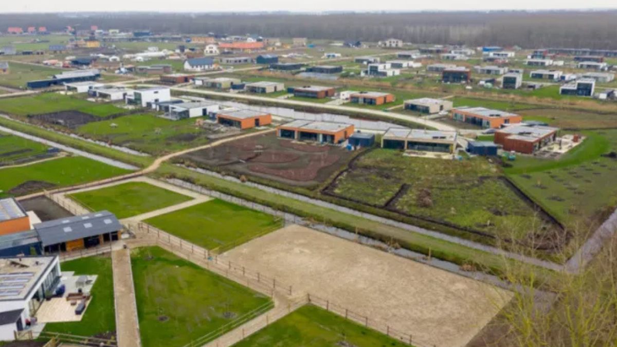 A regra para morar aqui é inusitada: 50% do seu terreno deve ser uma horta obrigatória. Conheça o bairro holandês que aboliu a prefeitura e vive da autogestão e agricultura urbana./Divulgação/Visit Almere