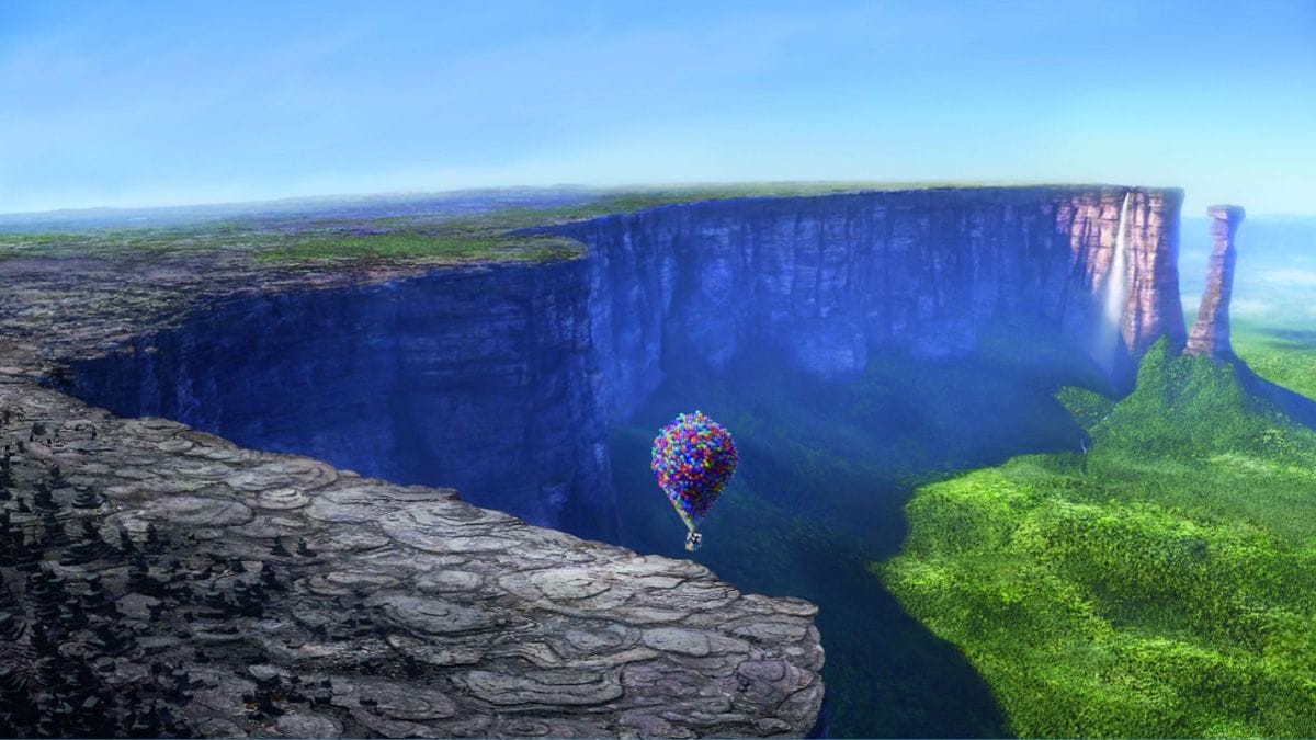 Salto Ángel, na Venezuela, foi a principal inspiração para o cenário das Cataratas do Paraíso, no filme 'Up Altas Aventuras'/ Reprodução IMDb