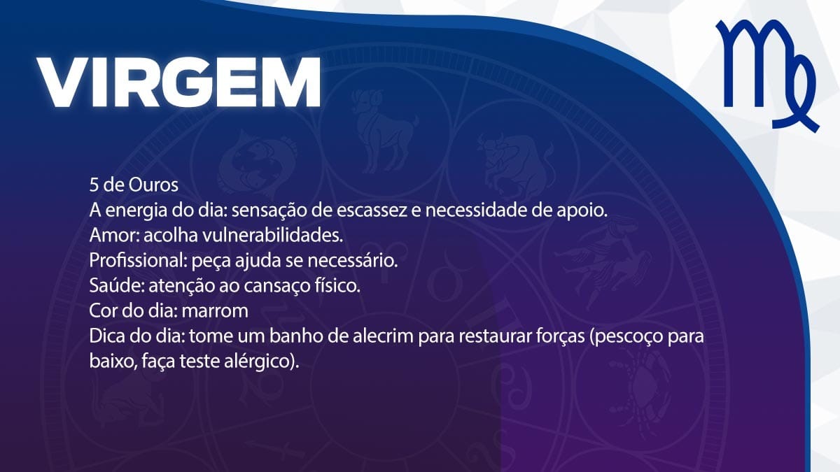 Previsão para Virgem / Arte/DL