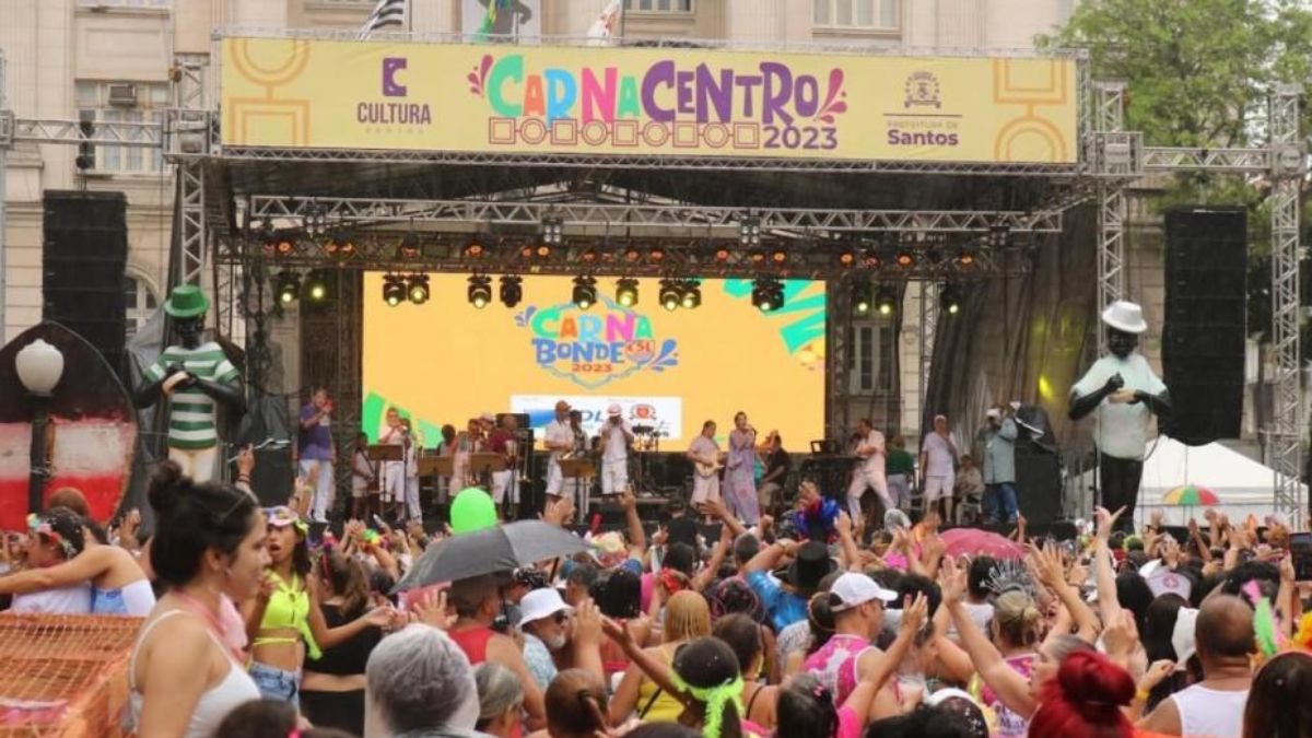 O Santos Carnacentro 2026 será realizado durante três dias de fevereiro
