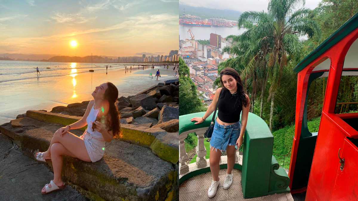 Natural de São Roque (SP), Izabela Puk, de 22 anos, cursa o quarto semestre de Nutrição na Universidade Federal de São Paulo (Unifesp), campus Baixada Santista. Reprodução/Arquivo Pessoal