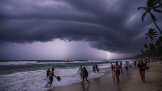 Fortes tempestades vão continuar atingido as cidades do litoral durante essa semana