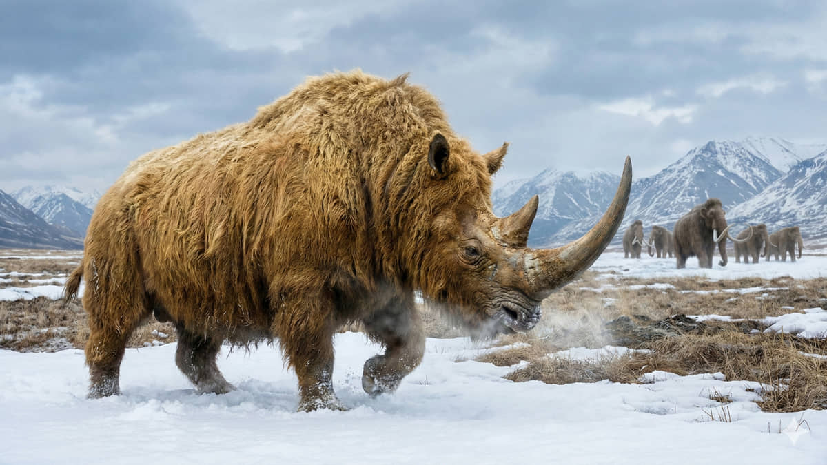 DNA de rinoceronte extinto foi encontrado em estômago de filhote de lobo