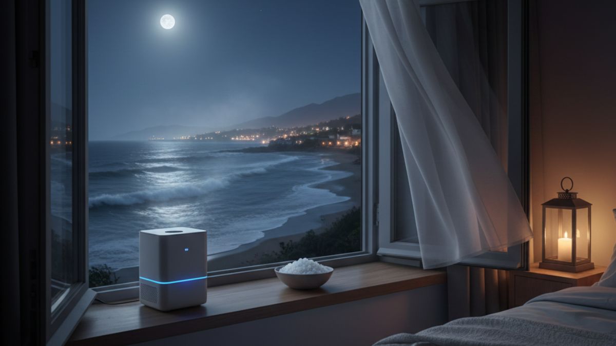 Dormir com a janela aberta para sentir a brisa do mar é um hábito comum