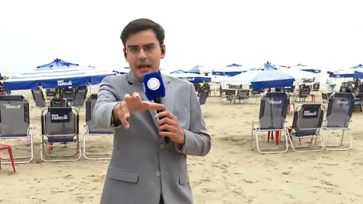 Fã declarado de Silvio Santos, Dudu Camargo agora leva seu estilo irreverente para o jornalismo de rua da Record /Reprodução