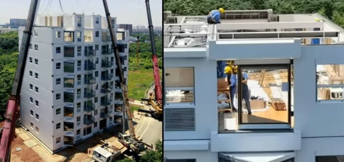 O prédio de Changsha prova que o futuro das nossas casas está cada vez menos nos canteiros de obras e cada vez mais dentro de fábricas de alta precisão