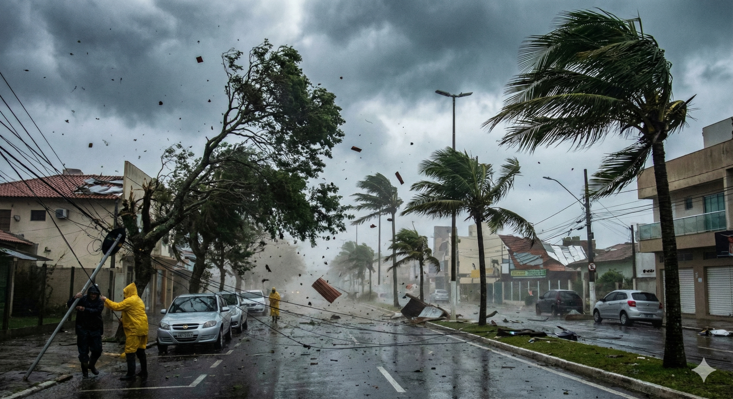 Os ventos podem passar dos 100 km/h / IA