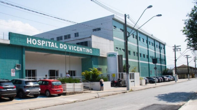 Hospital do Vicentino, em São Vicente
