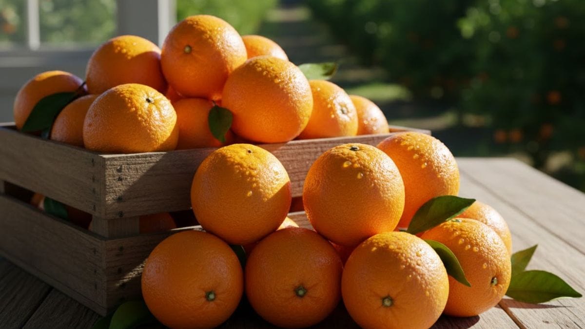 A cidade é conhecida por produzir 11 milhões de toneladas da fruta por ano, o que equivale a 80% do que é consumido no Brasil.(Imagem Gerada por IA/Google Gemini)