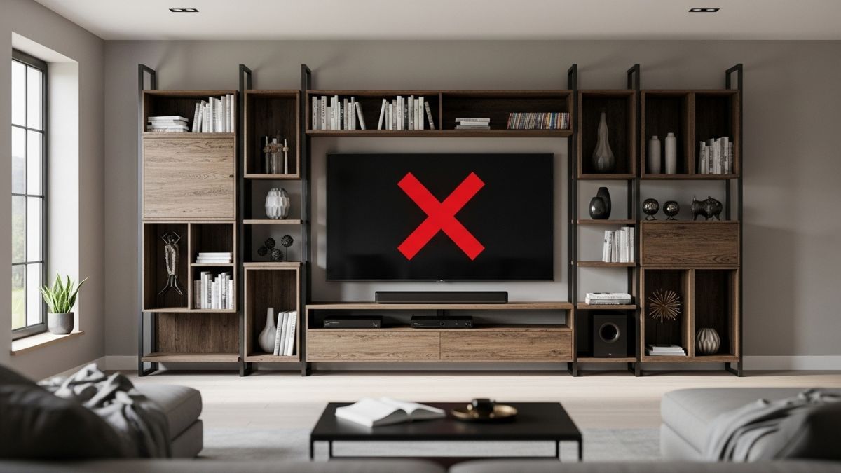 Houve um tempo em que os móveis robustos eram essenciais para sustentar TVs pesadas