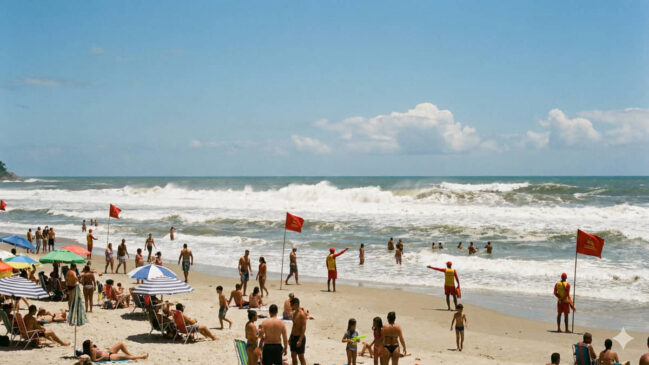 Embora 86% do litoral paulista esteja com águas limpas, 24 pontos foram classificados como impróprios para o banho de mar