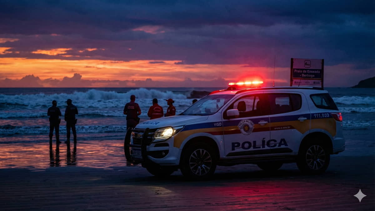 Dois corpos boiando, causas suspeitas, duas praias e duas horas de diferença