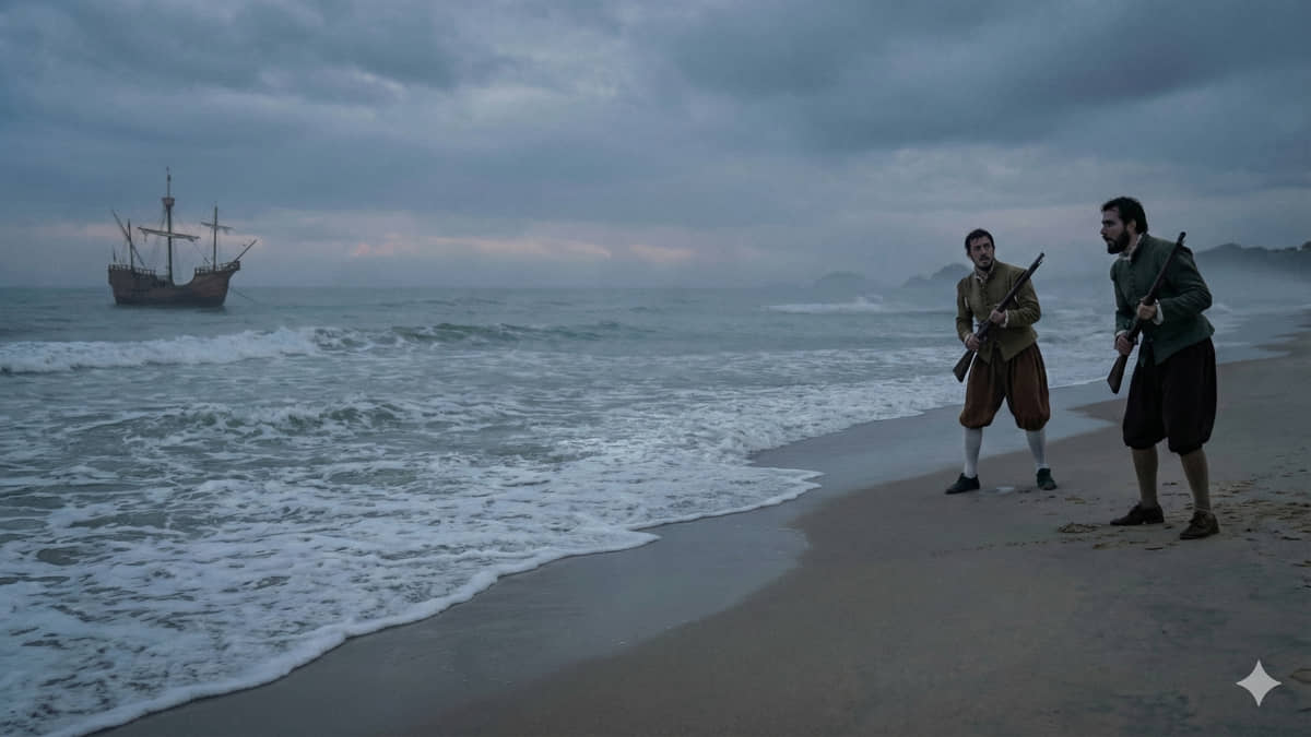 Homens tentam caçar criatura misteriosa que sai do mar para barbarizar em São Vicente