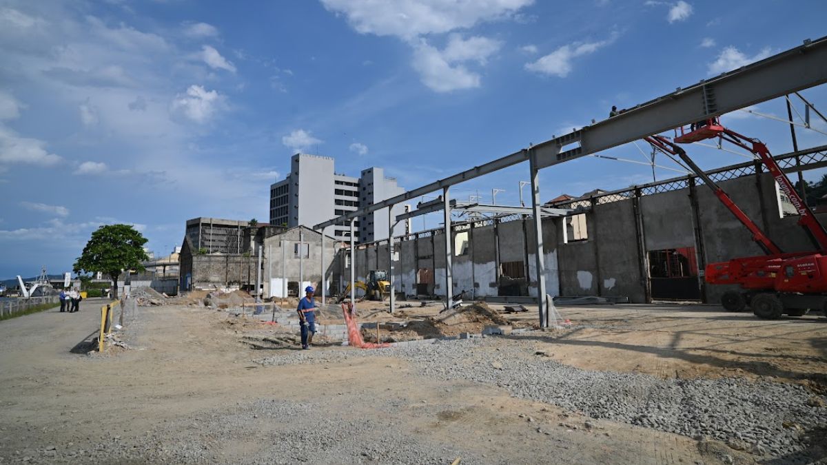 As obras dos espaços no Parque Valongo seguem a todo vapor