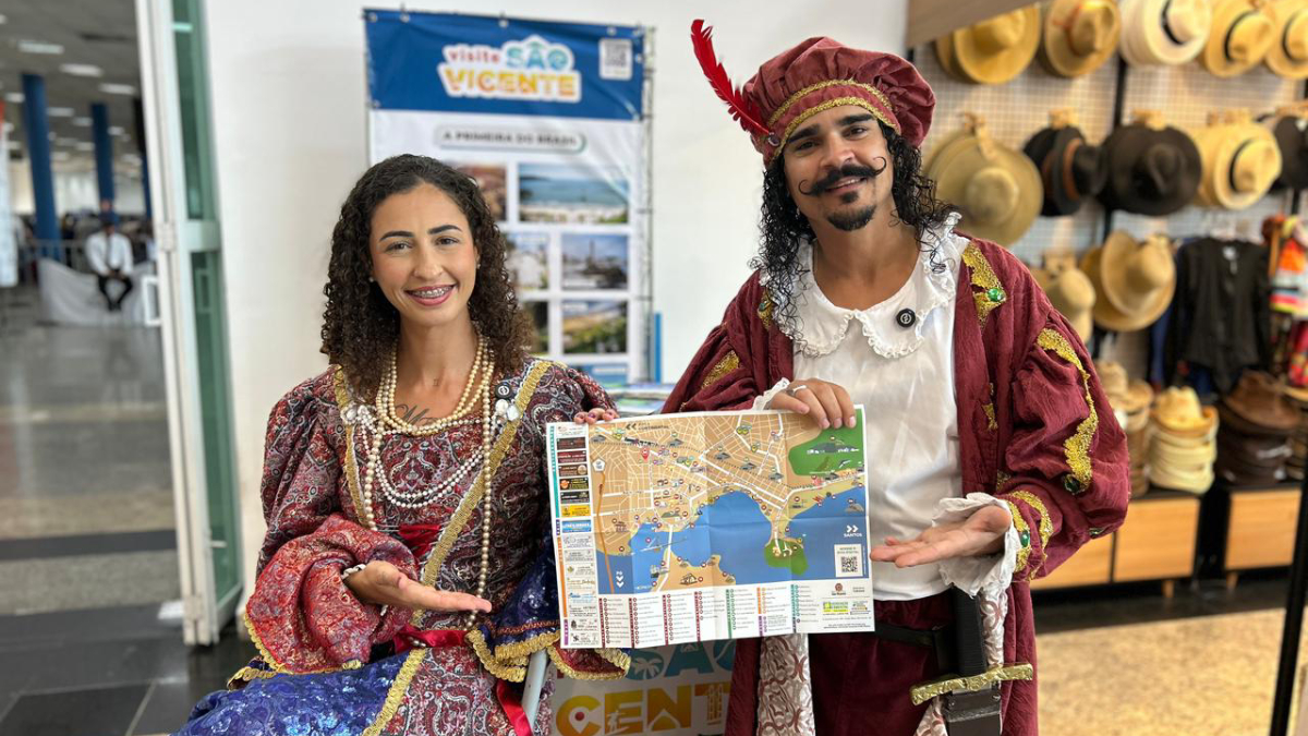 São Vicente promove uma recepção especial no Concais, terminal de cruzeiros de Santos