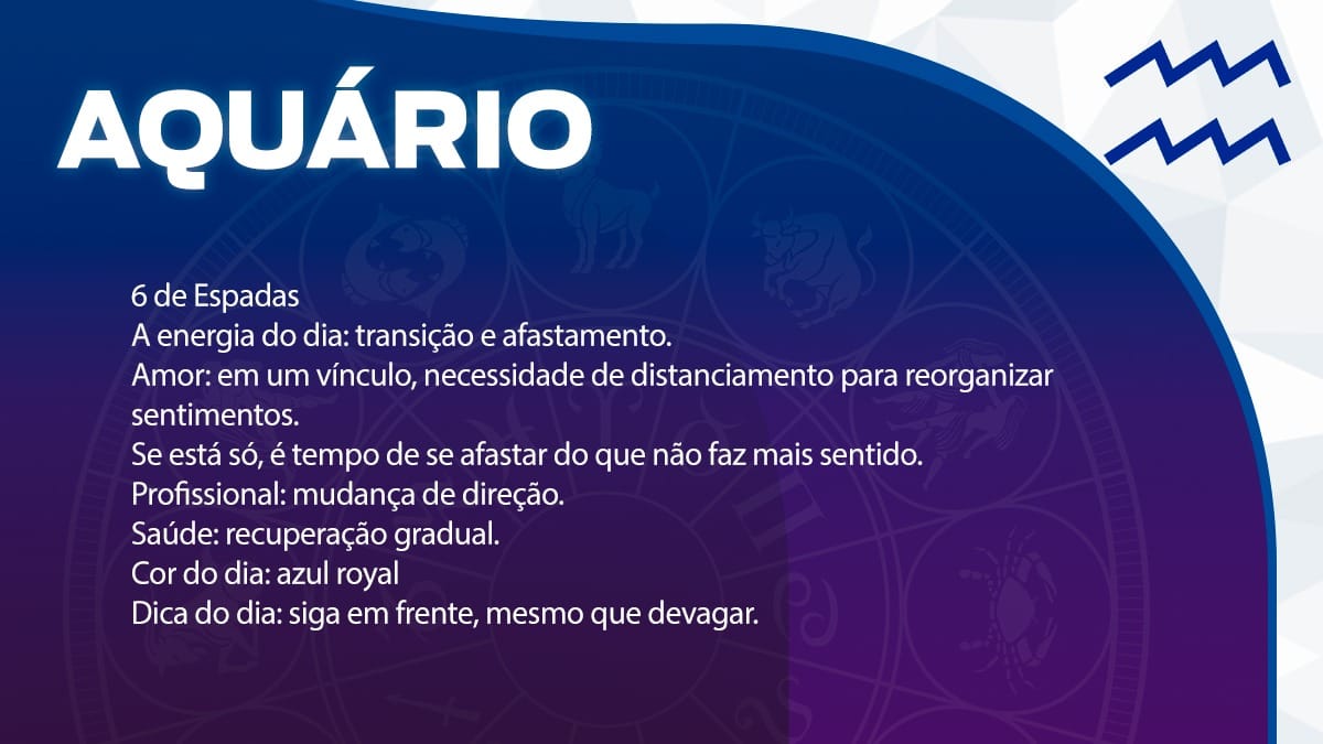 Previsão para Aquário / Arte/DL